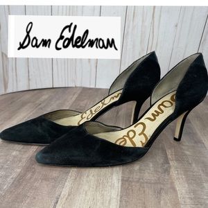 Sam Edelman Black Suede Heels